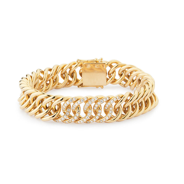 Sitana 18K Gold Bracelet w. 60 Diamonds