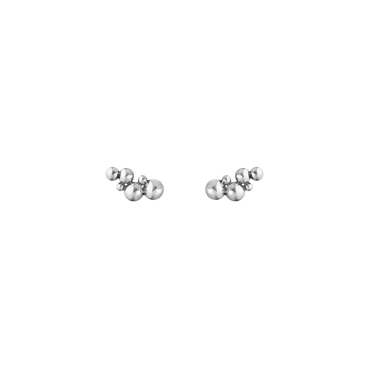 Moonlight Grapes Short Crawler Silver Earrings