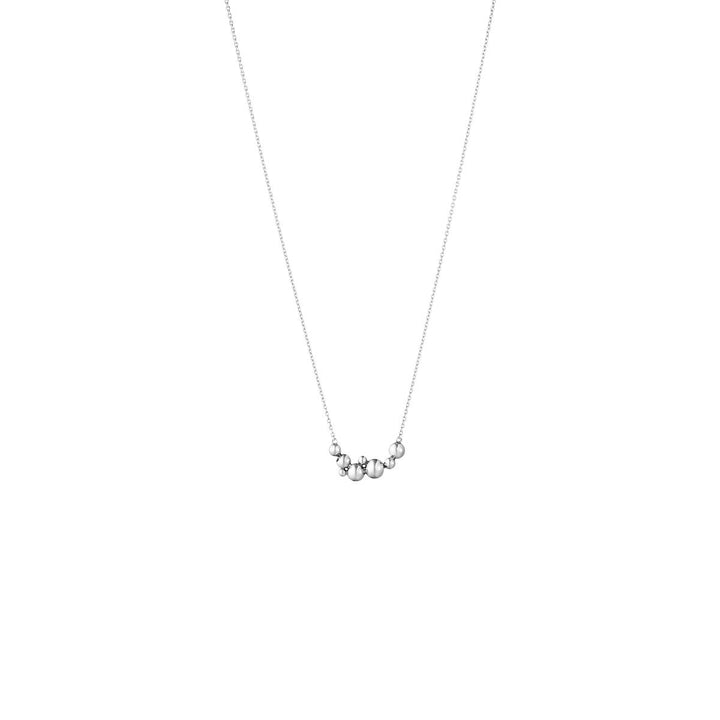 Moonlight Grapes Thin Silver Necklace