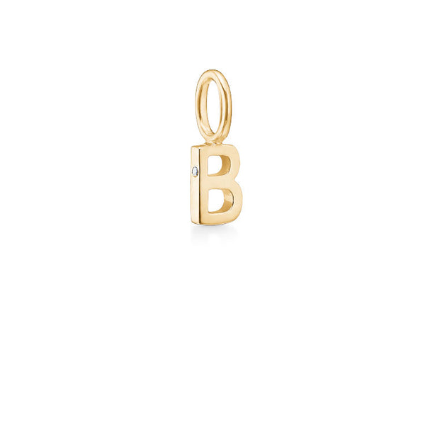 My B 18K Gold Pendant w. Diamond