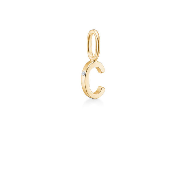 My C 18K Gold Pendant w. Diamond