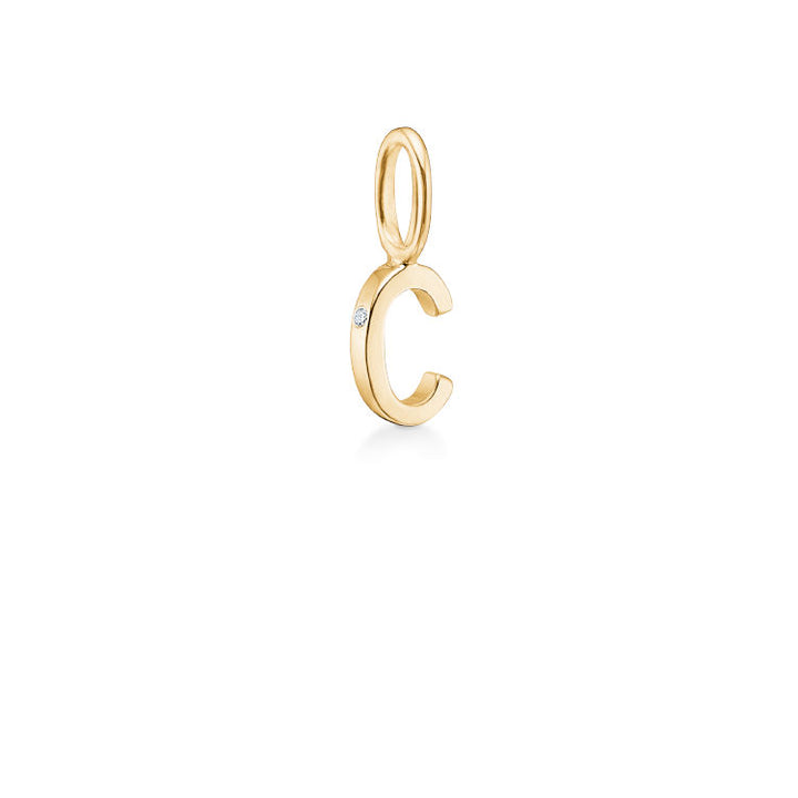 My C 18K Gold Pendant w. Diamond