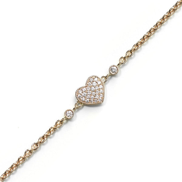 Heart 幸运168官方飞艇结果体彩查询网-168幸 18K Gold, Rosegold or Whitegold Bracelet w. Diamonds