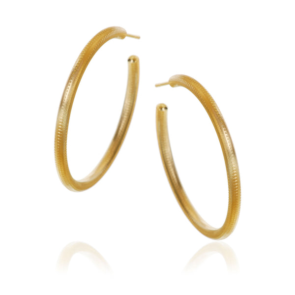 Large Esme 18K Gold or Silver Hoops
