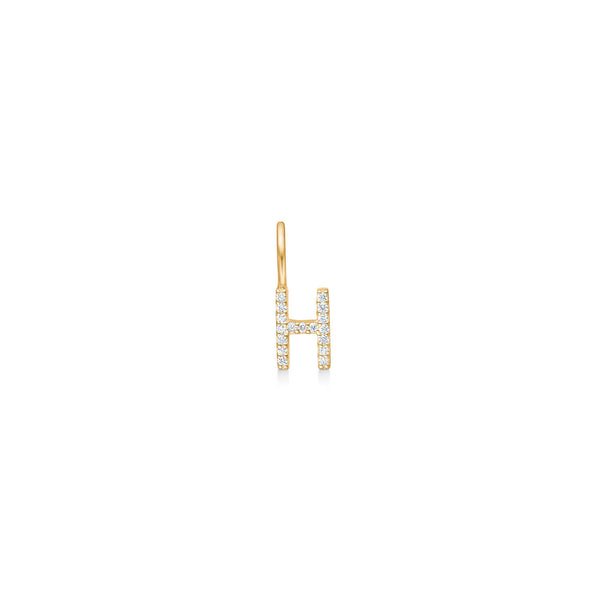 My H 18K Gold Pendant w. Diamonds