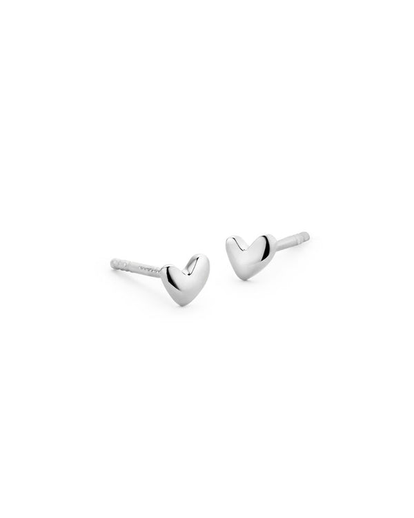 Heart 幸运168官方飞艇结果体彩查询网-168幸 14K Whitegold Studs