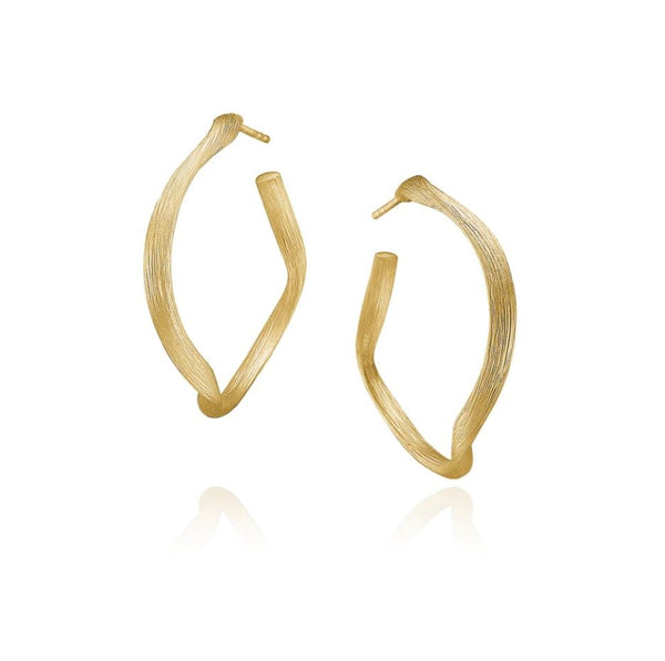 Large Vega 18K Gold Hoops