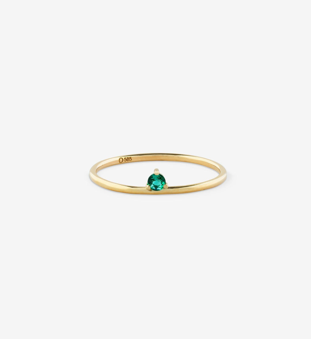 Floating Emerald Ring 0.05