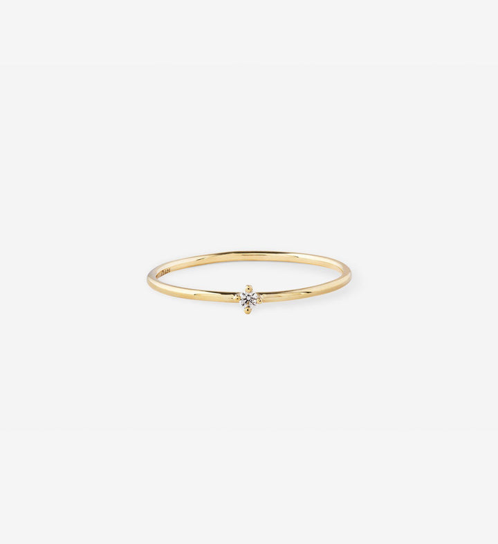 Tiny Diamond Ring 0.02 in 14K Gold