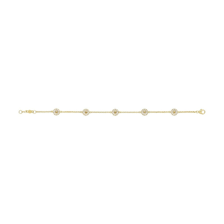 Daisy 7 mm. Gold Plated Bracelet